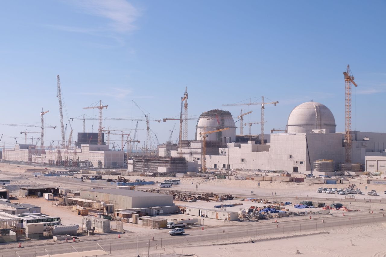 Výstavba jaderné elektrárny Barakah ve Spojených arabských emirátech, kterou staví Jižní Korea. Zdroj: iaea.org